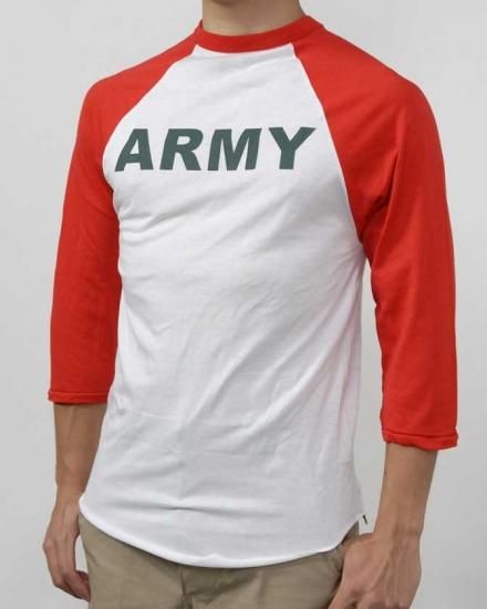 U.S.ARMY ベースボールTシャツ 新品 BBARMY-