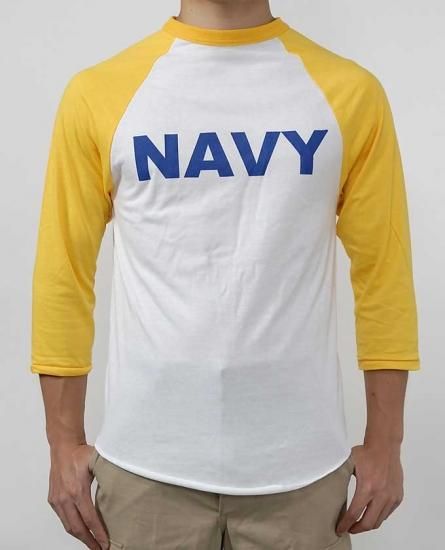 U.S.NAVY ベースボールTシャツ 新品 BBNAVY-