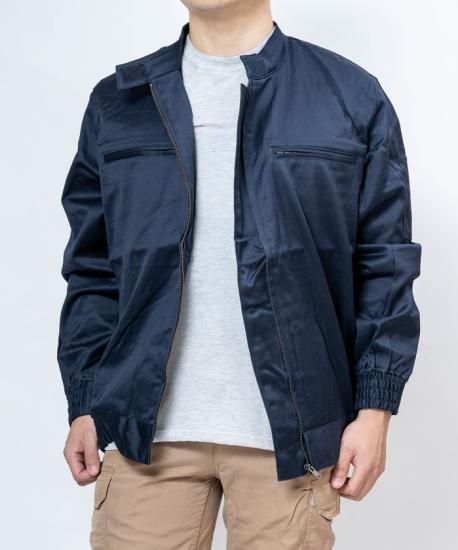 フランス BALSAN ネイビー スタンドカラージャケット 新品 F18N=