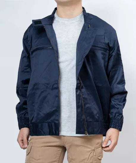 フランス BALSAN ネイビー スタンドカラージャケット 新品 F18N=