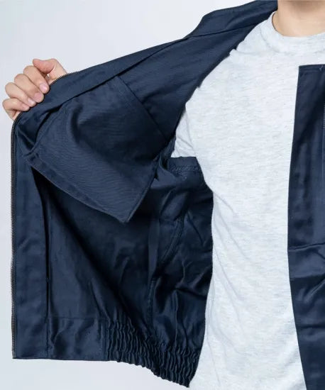 フランス BALSAN ネイビー スタンドカラージャケット 新品 F18N=