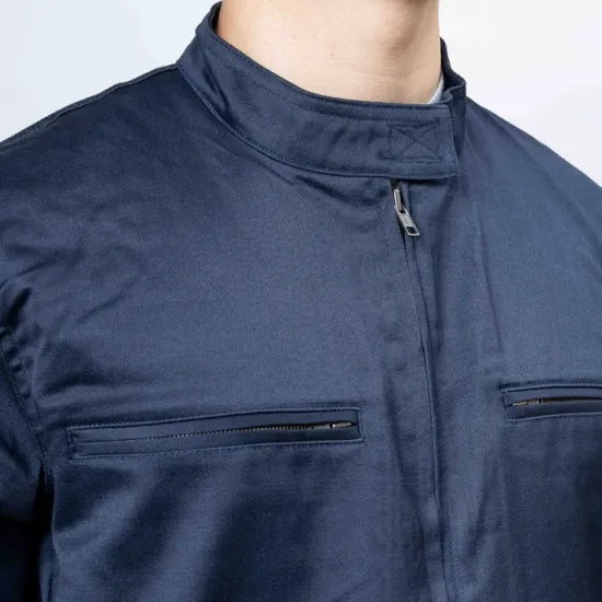 フランス BALSAN ネイビー スタンドカラージャケット 新品 F18N=