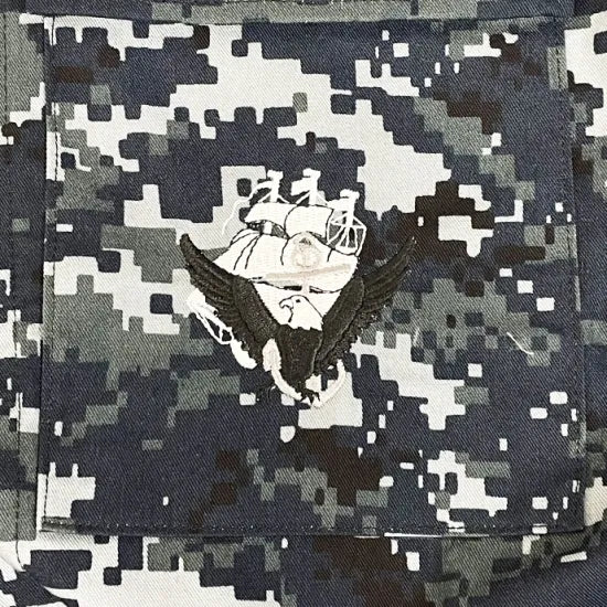 アメリカ海軍 U.S.NAVY ピクセルブルー デジタルカモ NWU ジャケット 新品 =