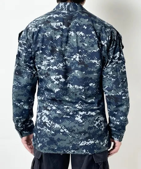 アメリカ海軍 U.S.NAVY ピクセルブルー デジタルカモ NWU ジャケット 新品 =
