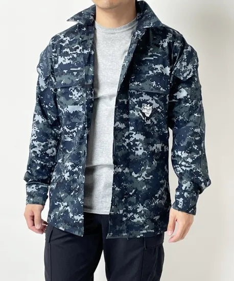 アメリカ海軍 U.S.NAVY ピクセルブルー デジタルカモ NWU ジャケット 新品 =