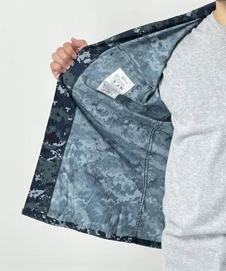 アメリカ海軍 U.S.NAVY ピクセルブルー デジタルカモ NWU ジャケット 新品 =