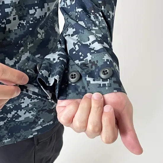 アメリカ海軍 U.S.NAVY ピクセルブルー デジタルカモ NWU ジャケット 新品 =