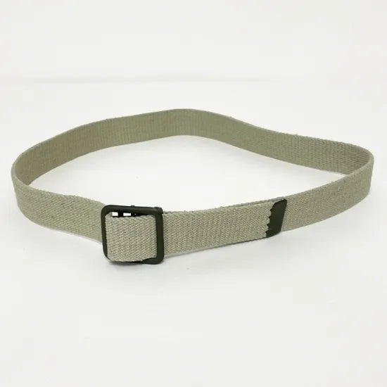 (11/19まで特価)フランス軍 カーキ オープンバックル キャンバスベルト 新品 40N-