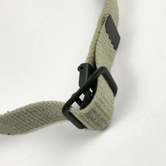 (11/19まで特価)フランス軍 カーキ オープンバックル キャンバスベルト 新品 40N-