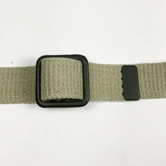 (11/19まで特価)フランス軍 カーキ オープンバックル キャンバスベルト 新品 40N-