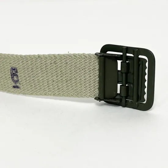(11/19まで特価)フランス軍 カーキ オープンバックル キャンバスベルト 新品 40N-