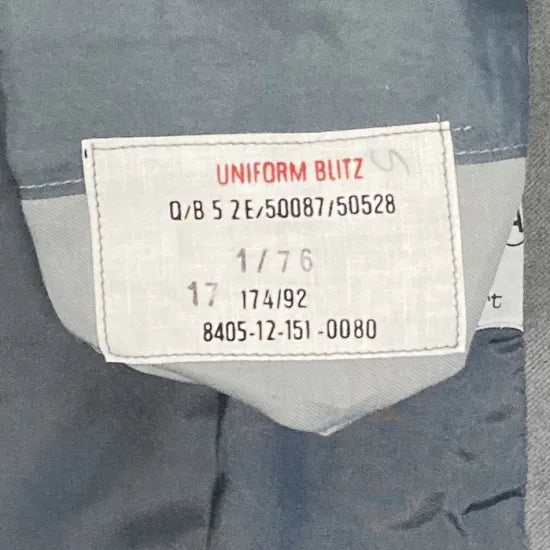 ドイツ陸軍 ARMY グレー ドレスジャケット 新品 G31N