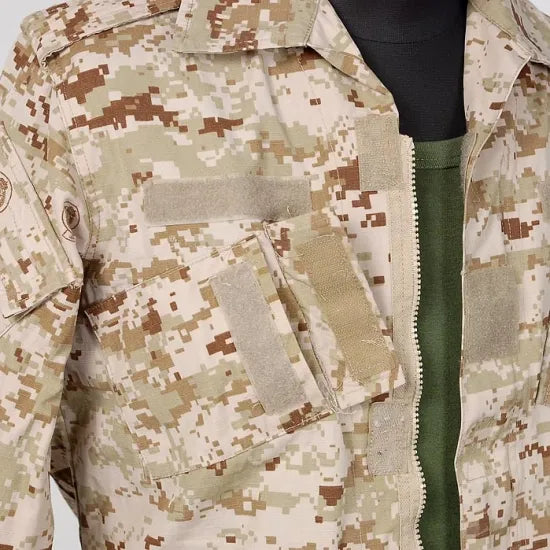 EU デザートデジタルカモ 前ジッパー コンバットジャケット USED E104UZ=
