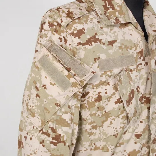 EU デザートデジタルカモ 前ジッパー コンバットジャケット USED E104UZ=