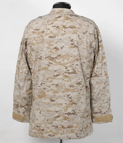 EU デザートデジタルカモ 前ジッパー コンバットジャケット USED E104UZ=