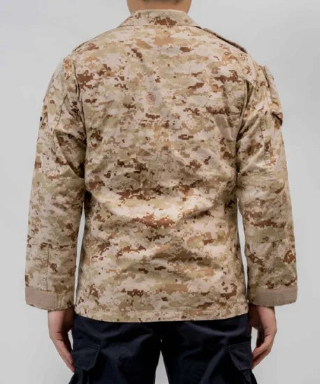 EU デザートデジタルカモ 前ジッパー コンバットジャケット USED E104UZ=