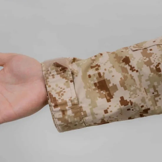 EU デザートデジタルカモ 前ジッパー コンバットジャケット USED E104UZ=