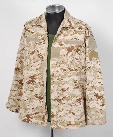 EU デザートデジタルカモ 前ジッパー コンバットジャケット USED E104UZ=