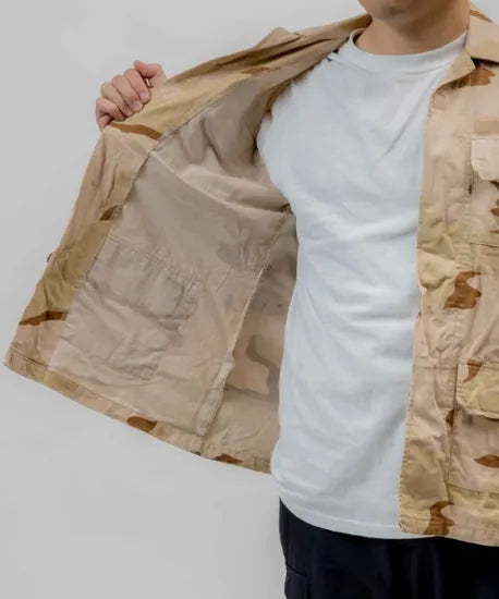 EU 3カラーデザートカモ コンバットジャケット USED E103U=