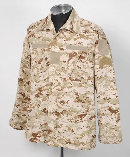 EU デザートデジタルカモ ボタン留め コンバットジャケット USED E104UB=