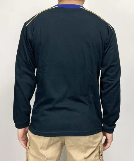イギリス ネイビー Kwik Fit ロングTシャツ 新品 B70N=