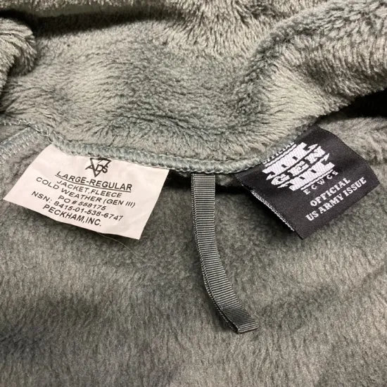 アメリカ軍 フォリッジグリーン Polartec ECWCS Gen3 Level3 フリースジャケット 上質USED A31FN3