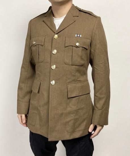 イギリス陸軍 ARMY ブラウン No.2 オフィサージャケット 階級章付 新品