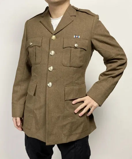 イギリス陸軍 ARMY ブラウン No.2 オフィサージャケット 階級章付 新品