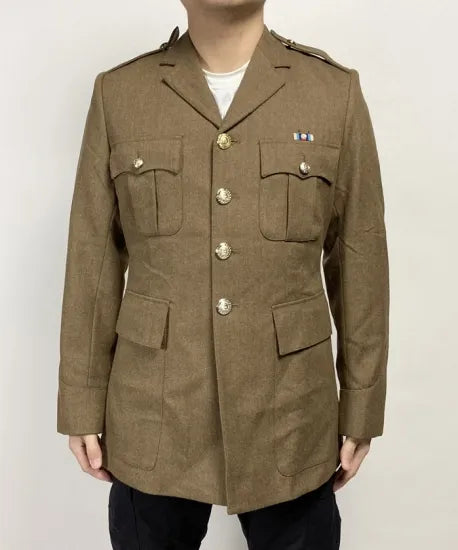 イギリス陸軍 ARMY ブラウン No.2 オフィサージャケット 階級章付 新品