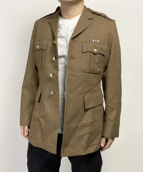 イギリス陸軍 ARMY ブラウン No.2 オフィサージャケット 階級章付 新品