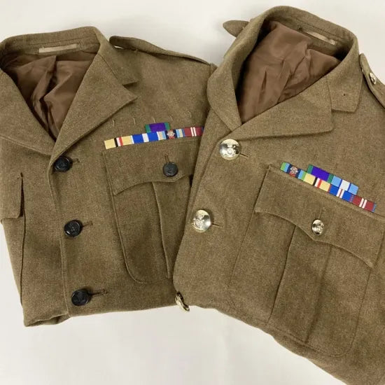 イギリス陸軍 ARMY ブラウン No.2 オフィサージャケット 階級章付 新品