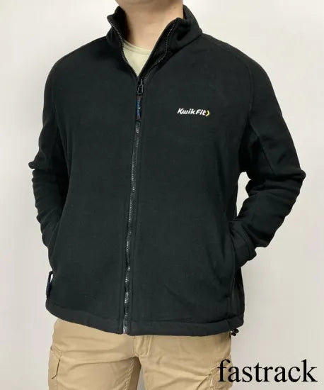 イギリス Kwik Fit ブラック フリースジャケット 新品
