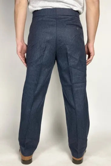 イギリス空軍 RAF ブルーグレー ベルトループ無し No.1(2) ドレスパンツ USED 206YUZ-WOOL=