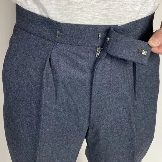 イギリス空軍 RAF ブルーグレー ベルトループ無し No.1(2) ドレスパンツ USED 206YUZ-WOOL=