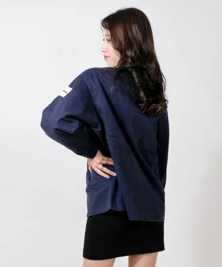 (11/8まで特価)イギリス海軍 ROYAL NAVY コンバットジャケット ワッペン多数付 USED B25UW=