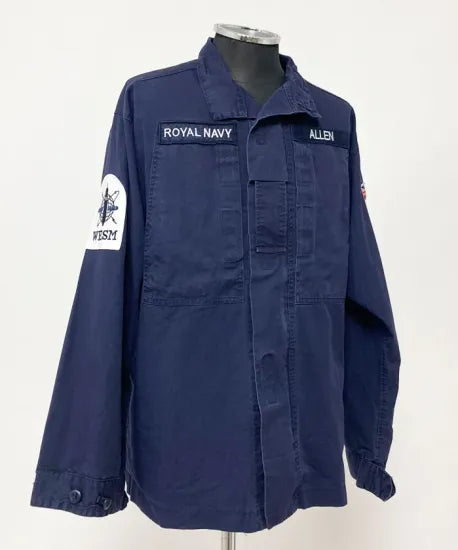 (11/8まで特価)イギリス海軍 ROYAL NAVY コンバットジャケット ワッペン多数付 USED B25UW=