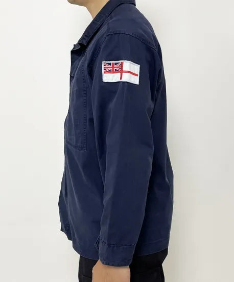(11/8まで特価)イギリス海軍 ROYAL NAVY コンバットジャケット ワッペン多数付 USED B25UW=