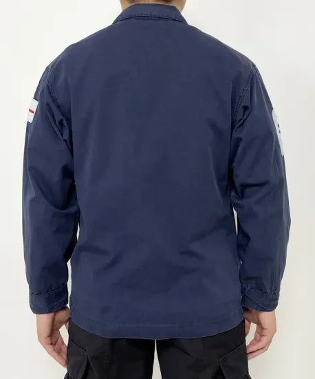(11/8まで特価)イギリス海軍 ROYAL NAVY コンバットジャケット ワッペン多数付 USED B25UW=