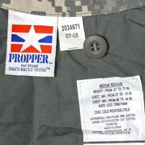 U.S. ACU デジタルカモ PROPPER M-65 フィールドジャケット 新品 A89N