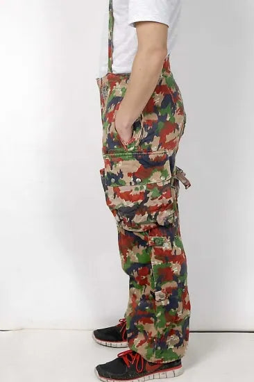 スイス軍 アルペンカモ M-70 マウンテン オーバーオール USED 582U