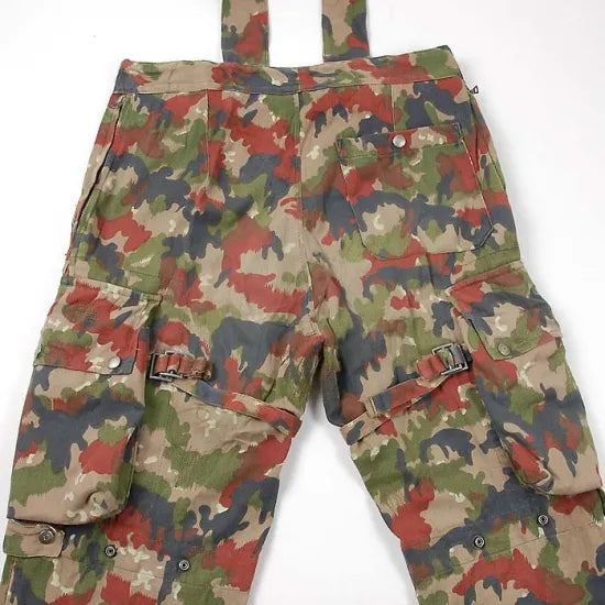 スイス軍 アルペンカモ M-70 マウンテン オーバーオール USED 582U