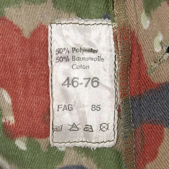 スイス軍 アルペンカモ M-70 マウンテン オーバーオール USED 582U