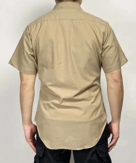 アメリカ海兵隊 USMC カーキ リメイク 半袖ドレスシャツ 新品 -