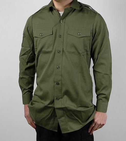 イギリス軍 OD フィールドシャツ USED B21U-