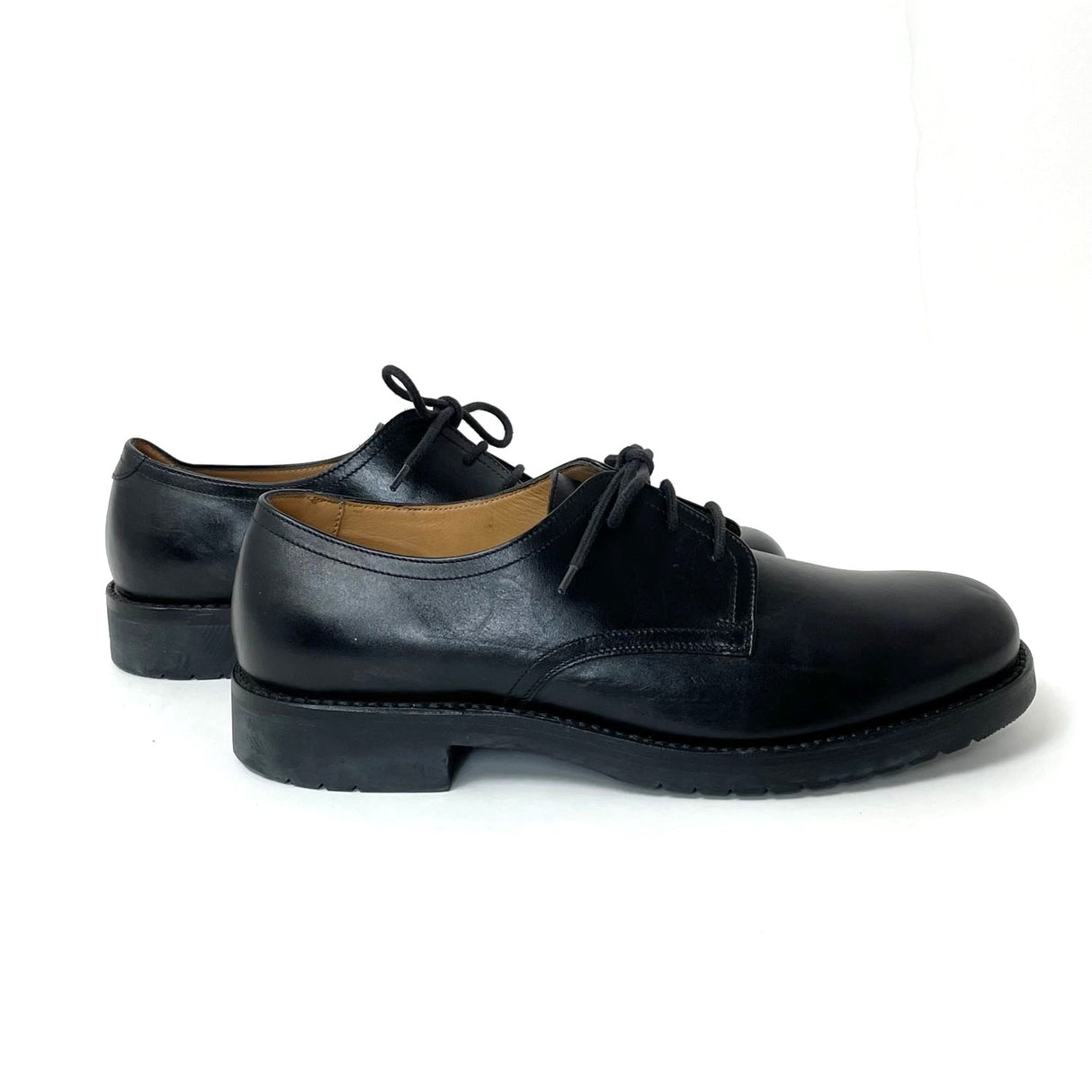 オランダ軍 VAN LIER ブラック レザー オフィサーシューズ ニアニュー 158N2