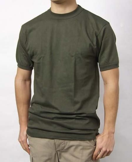 (10/18まで特価)ドイツ軍 OD コットン Tシャツ 新品 T66N-