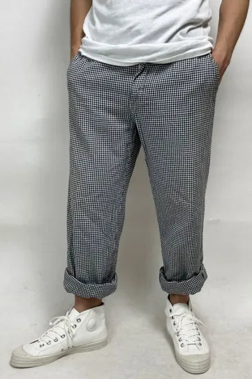 ドイツ軍 ギンガムチェック シェフパンツ USED 305U=