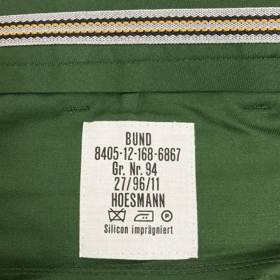 ドイツ警察 POLIZEI グリーン オフィサーパンツ 新品 317N=