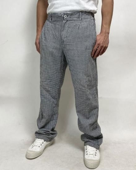 【スモール&ビッグ特価】ドイツ軍 ギンガムチェック シェフパンツ USED 305U-SB=