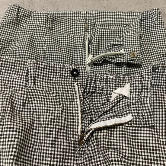 【スモール&ビッグ特価】ドイツ軍 ギンガムチェック シェフパンツ USED 305U-SB=